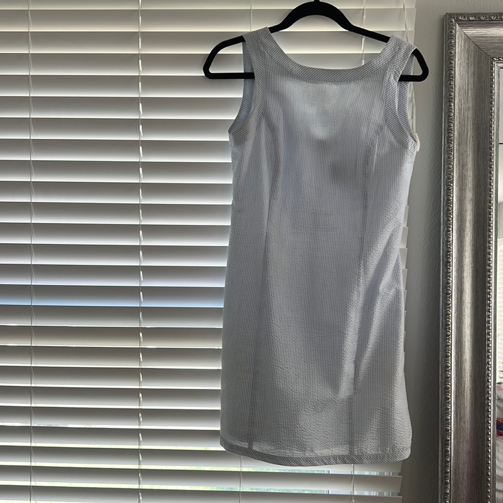 Lauren James Light Blue Seersucker Dress
